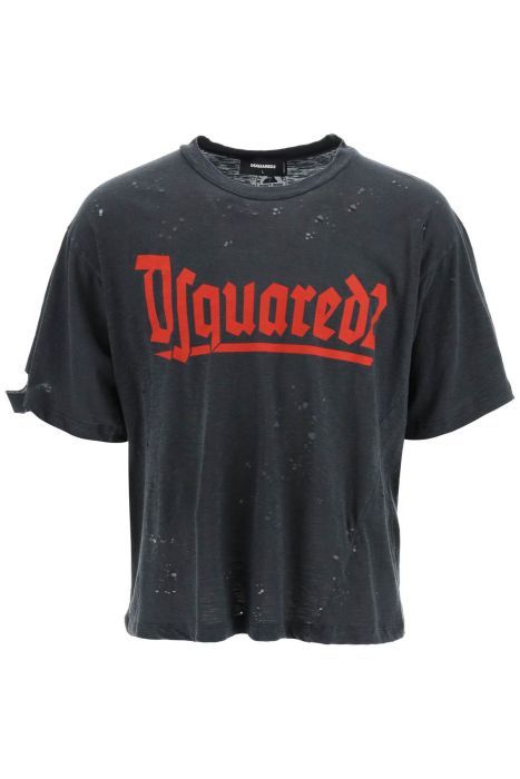 dsquared2 t-shirt 'd2 goth iron'