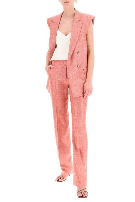 agnona silk, wool and linen trousers