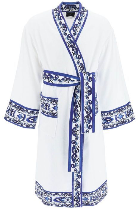 dolce & gabbana 'blu mediterraneo' bathrobe