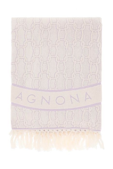 agnona 'chain' beach towel