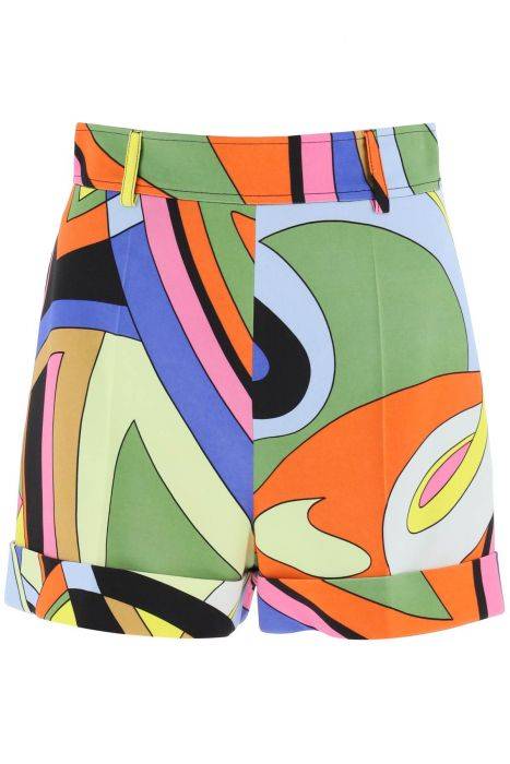 moschino shorts stampa multicolor