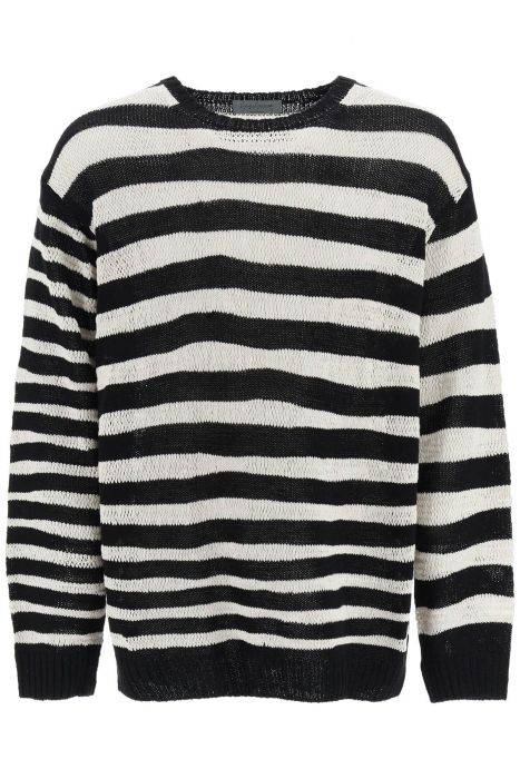 yohji yamamoto striped pure cotton sweater