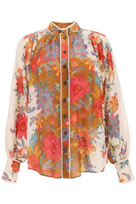 zimmermann 'ginger' blouse with floral motif