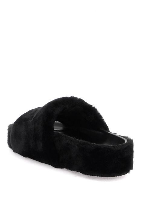 stella mccartney faux fur slides