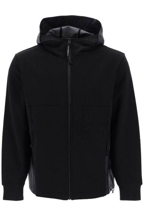 cp company hoodie with pertex inserts