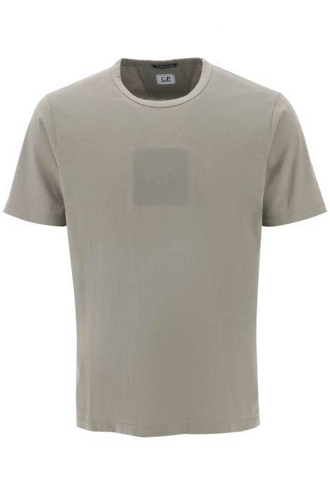 cp company mercerized cotton t-shirt with logo badge