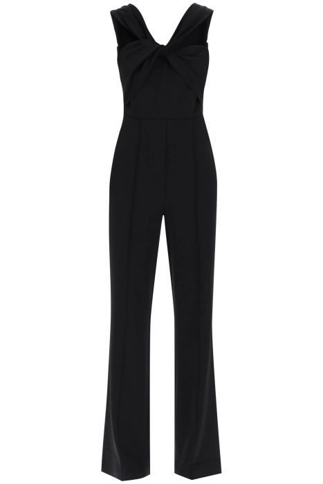 roland mouret jumpsuit with twisted neckline