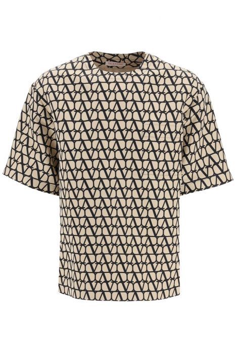 valentino silk faille t-shirt