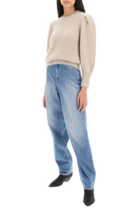 isabel marant etoile 'corsy' loose jeans with tapered cut