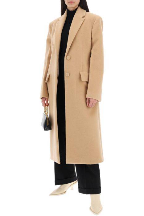 jil sander tailored coat in virgin wool