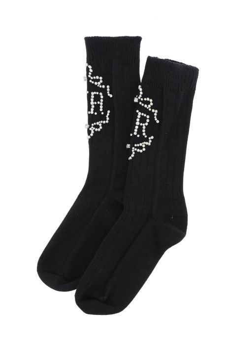 simone rocha sr socks with pearls and crystals