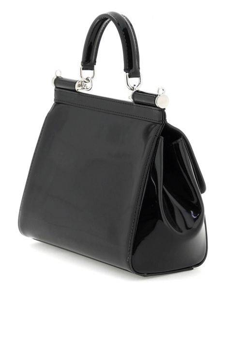 dolce & gabbana patent leather 'sicily' handbag