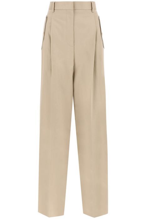 lanvin wide leg gabardine pants