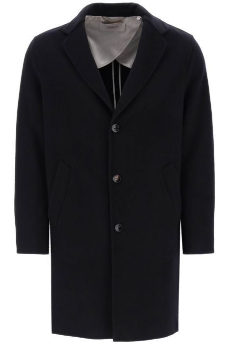 agnona single-breasted coat in cashmere