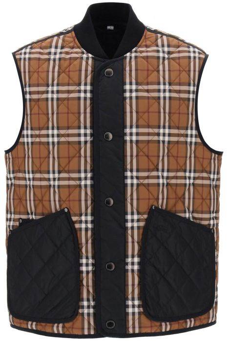 burberry weaveron quilted vest