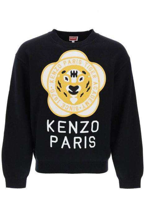 kenzo tiger academy crew-neck sweater
