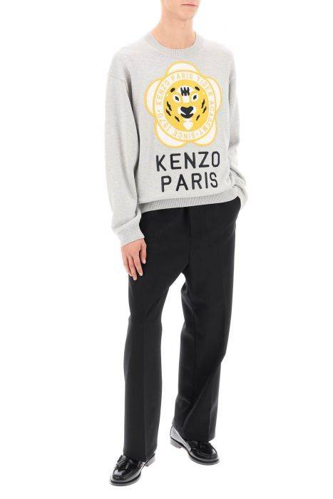 kenzo tiger academy crew-neck sweater