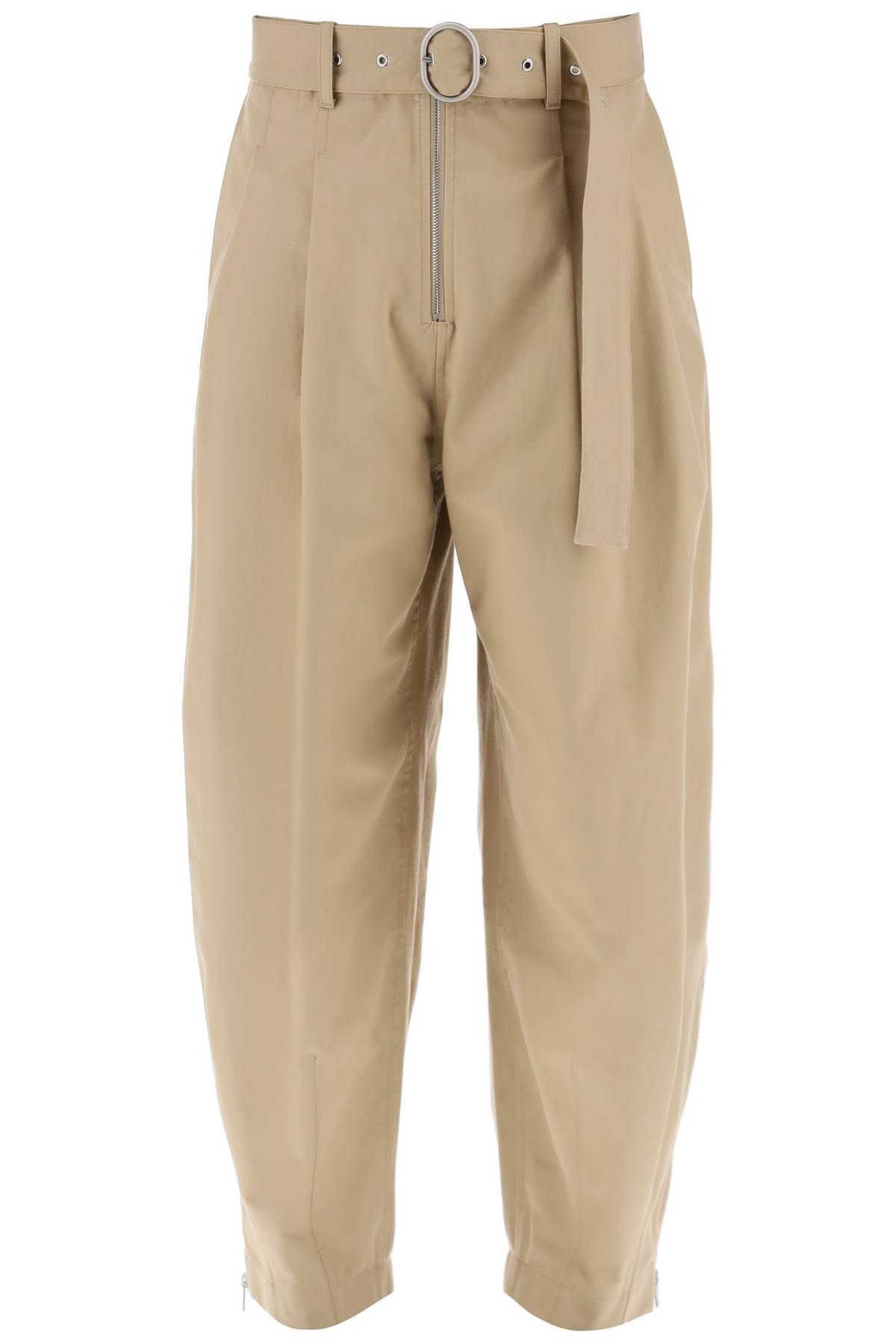 JIL SANDER cotton pants with removable belt - Man | Residenza 725