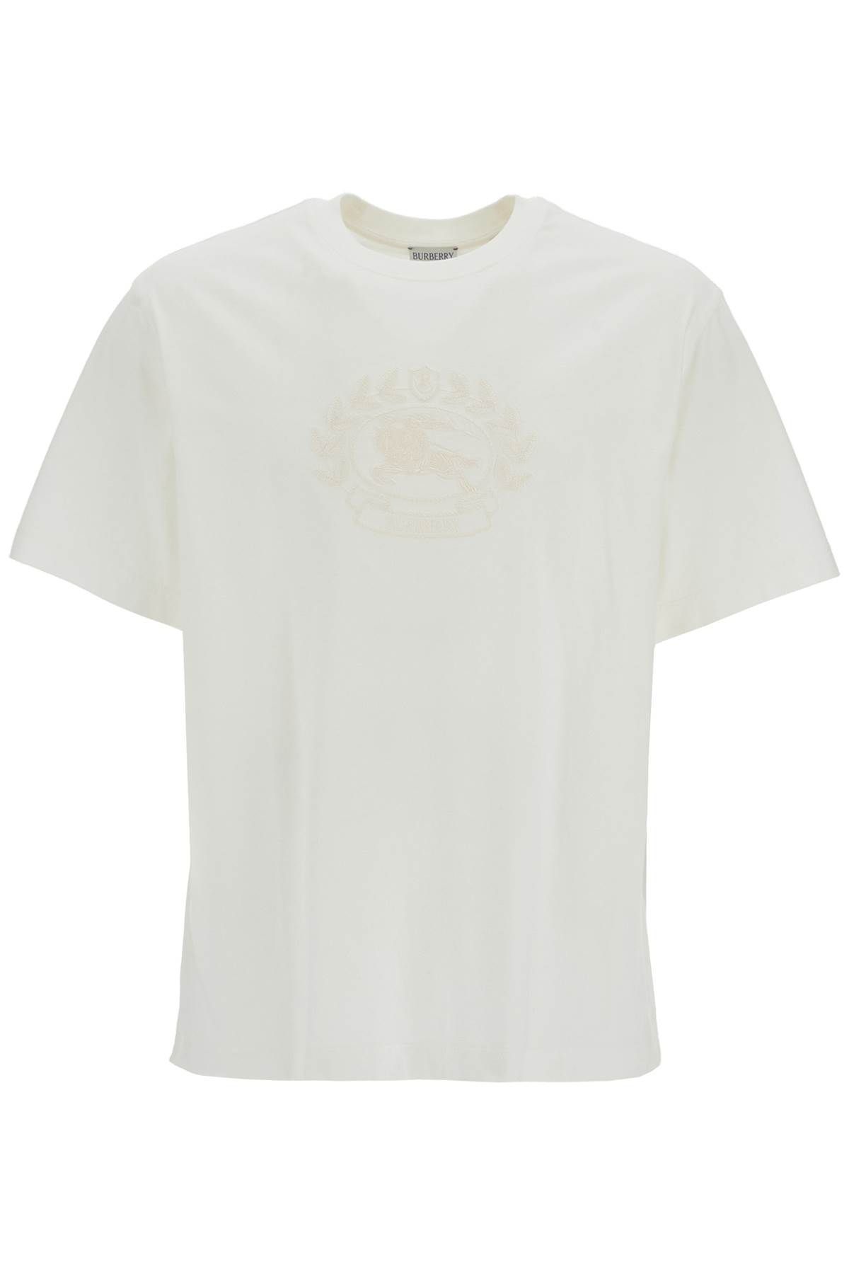 Burberry embroidered t shirt on sale