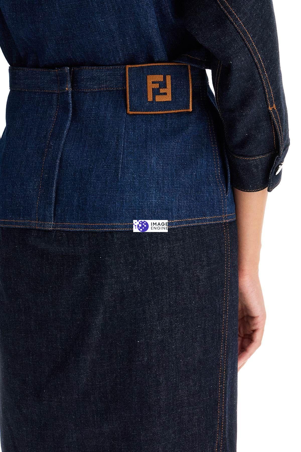 FENDI bicolor denim skirt Woman Residenza 725