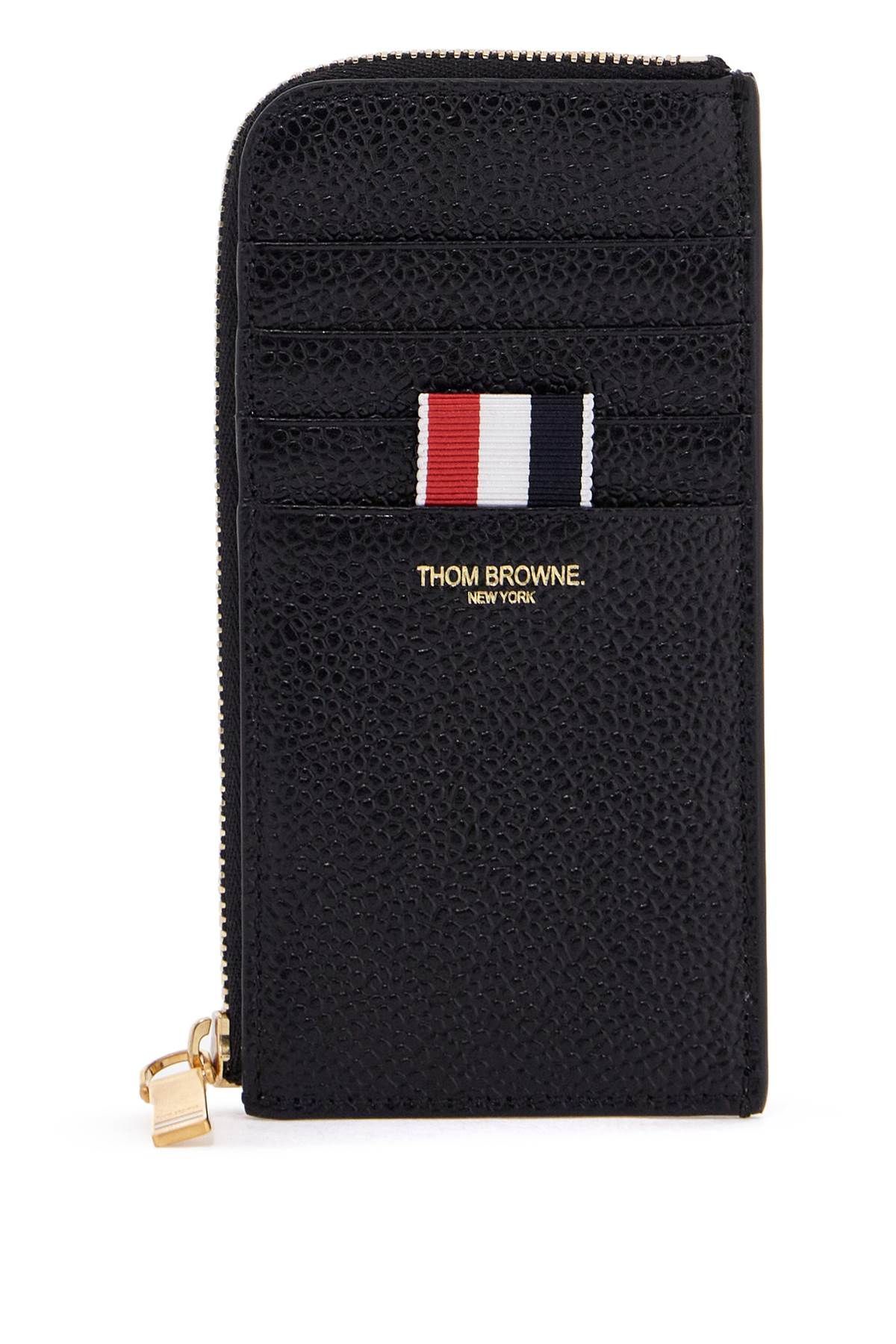 THOM BROWNE pebble grain leather cardholder - Man | Residenza 725