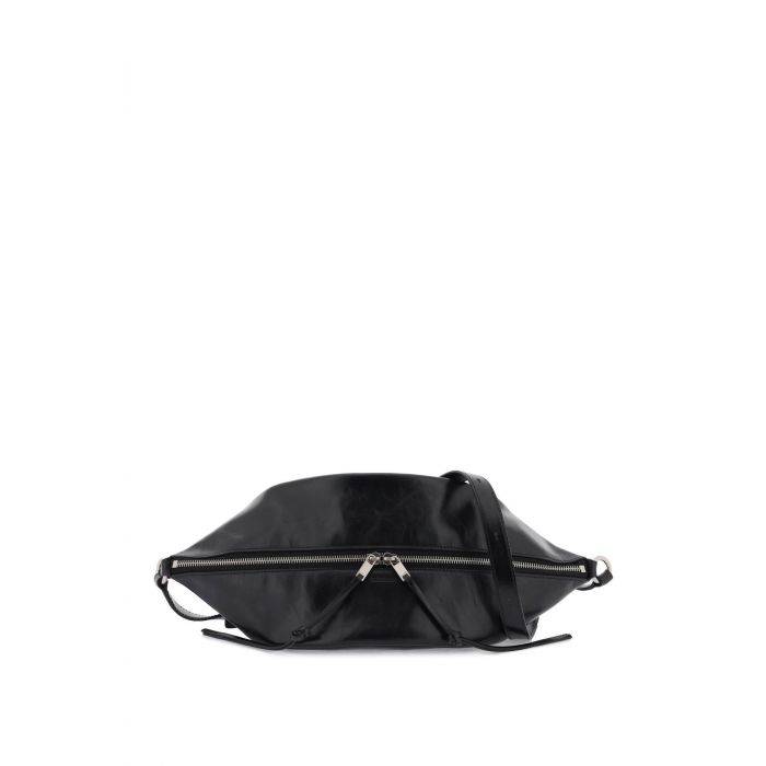 medium shoulder bag in brushed leather - JIL SANDER