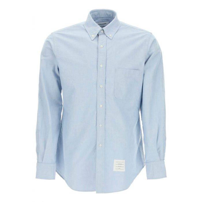 oxford cotton button-down shirt - THOM BROWNE