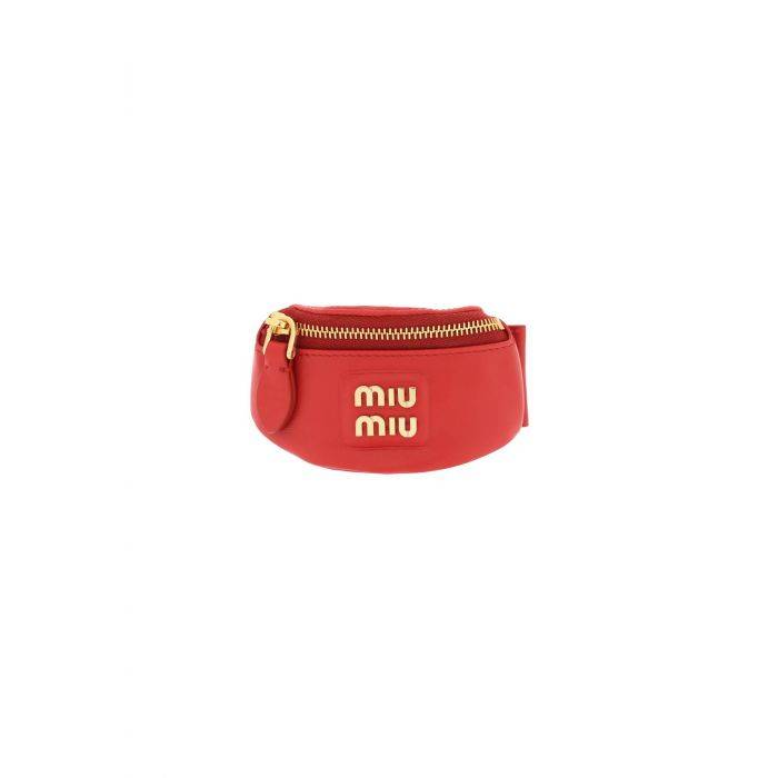 leather mini pouch bracelet - MIU MIU