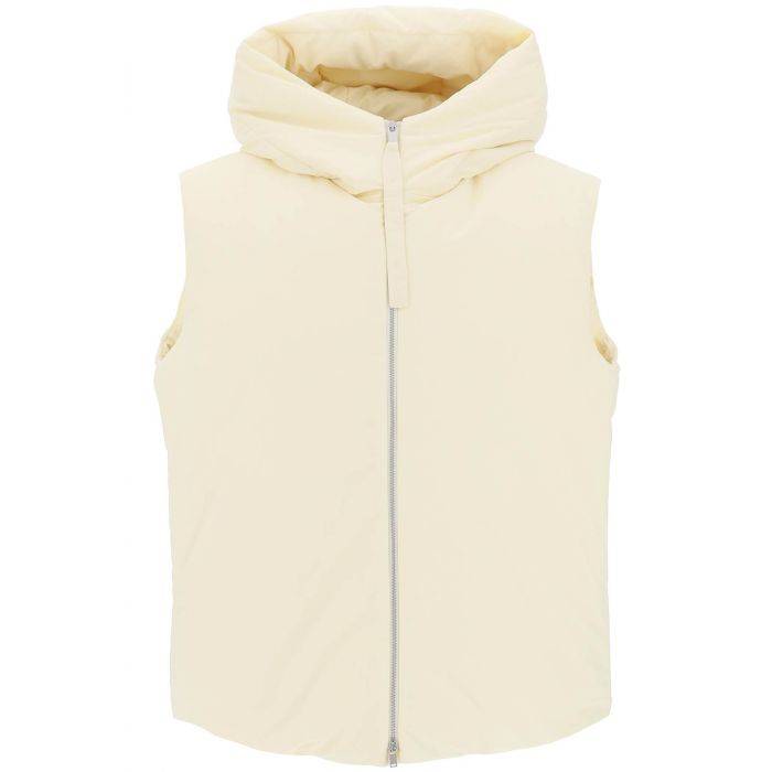 oversized hooded down vest - JIL SANDER