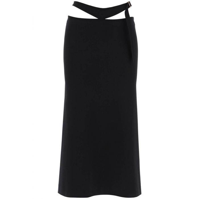 midi skirt with cut-out waist - THE ATTICO