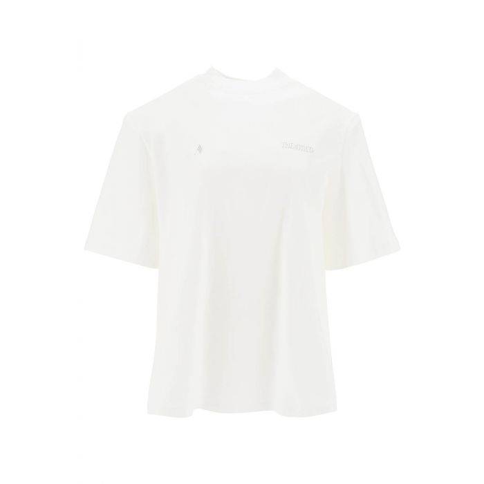 kilie oversized t-shirt with padded shoulders - THE ATTICO