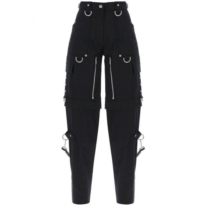 convertible cargo pants with suspenders - GIVENCHY