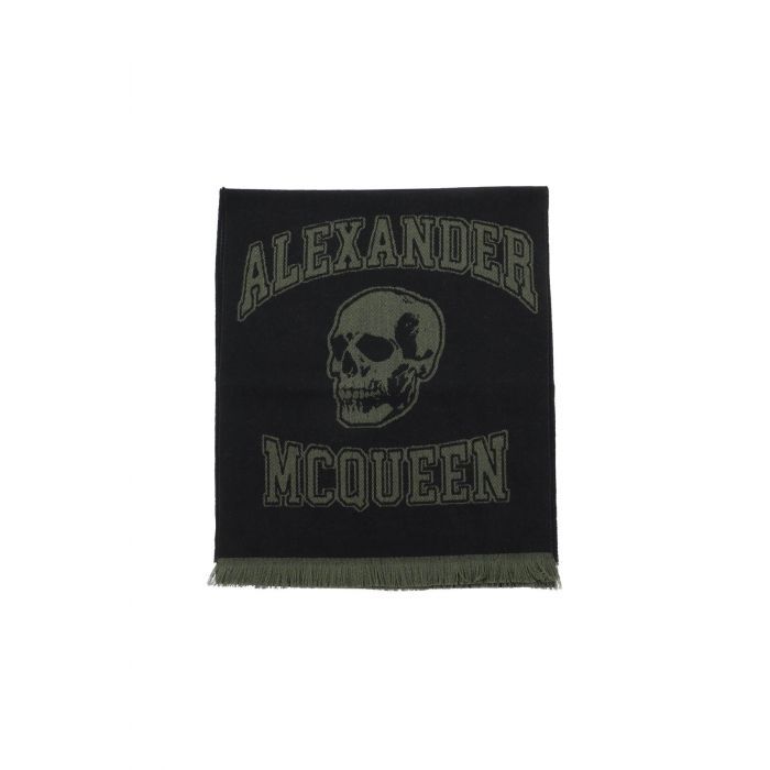 varsity logo wool scarf - ALEXANDER MCQUEEN