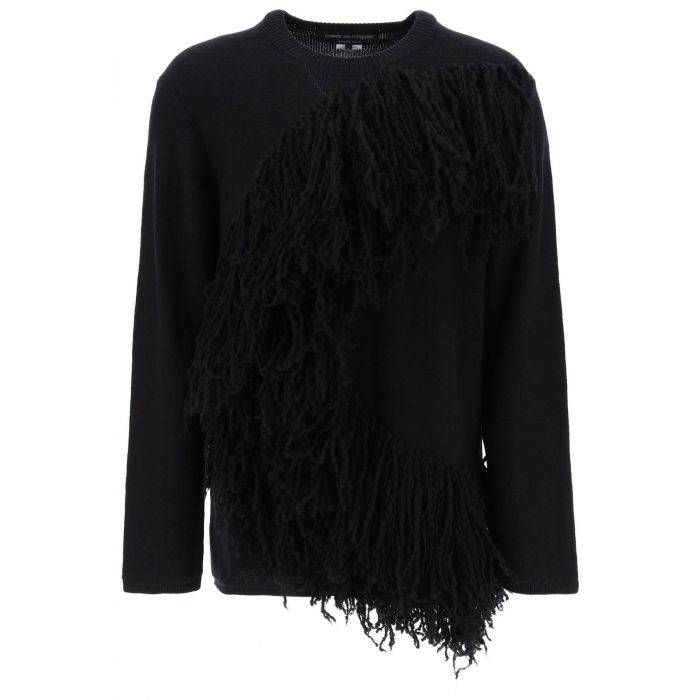 wool sweater with fringes - COMME DES GARCONS HOMME PLUS