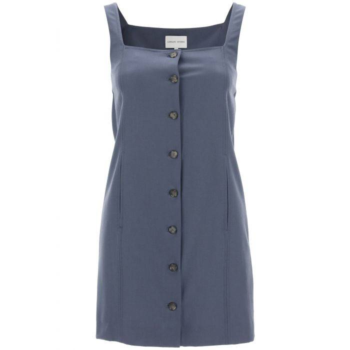 buttoned pinafore dress - LOULOU STUDIO