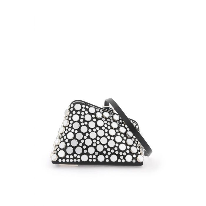 mini midnight clutch with mirrored studs - THE ATTICO