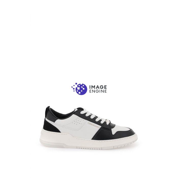 Sneakers in pelle bicolore