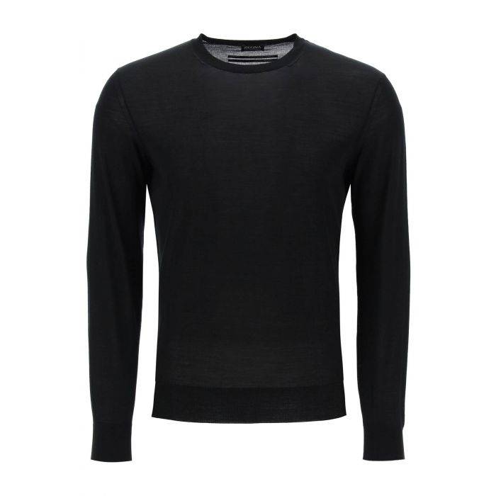 crew-neck sweater in pure wool - ZEGNA