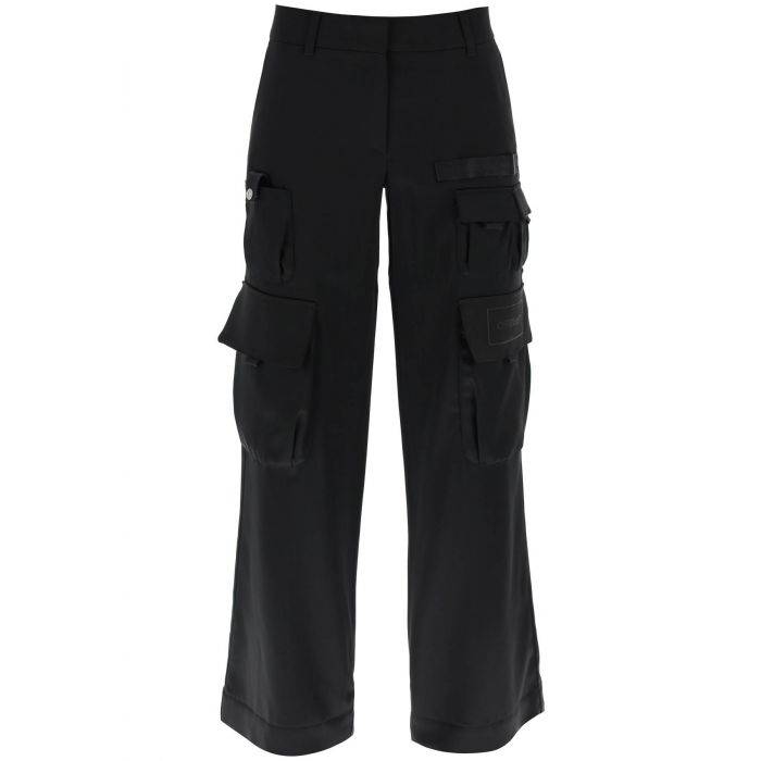 toybox cargo pants in satin - OFF-WHITE