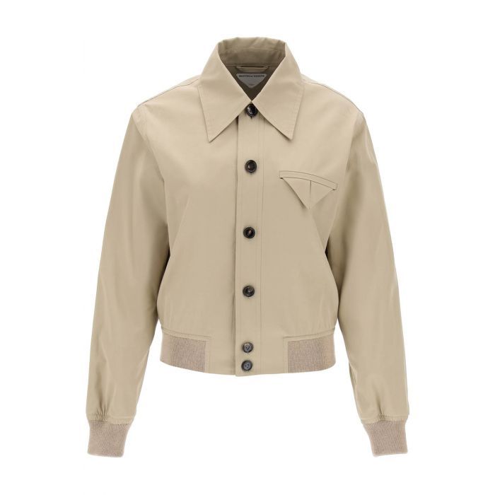 Canvas bomber jacket womens best sale