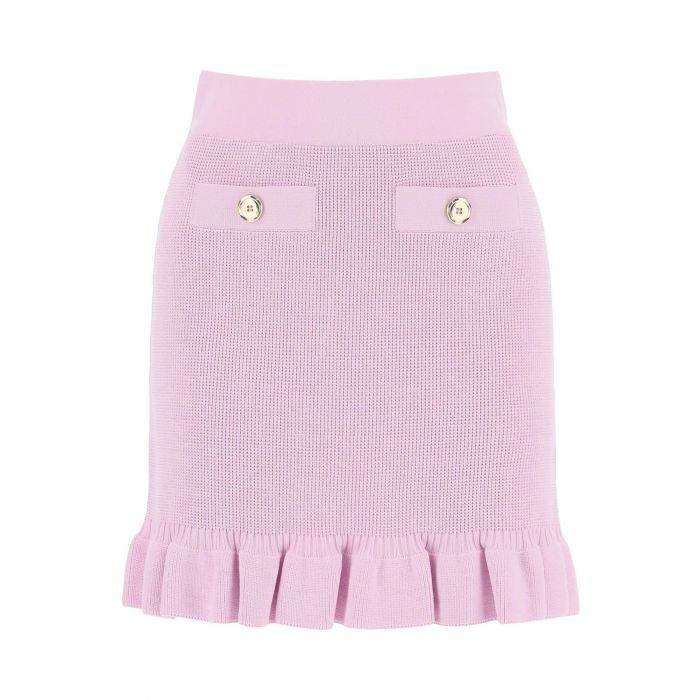 kalmia knitted mini skirt - PINKO
