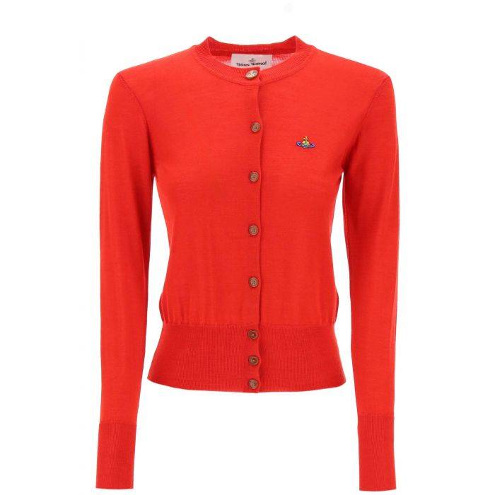 bea cardigan with embroidered logo - VIVIENNE WESTWOOD