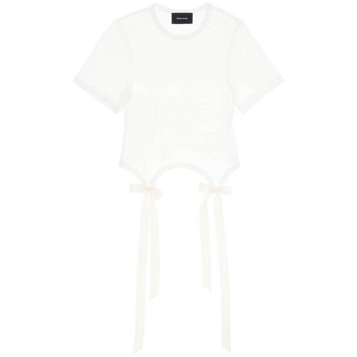 easy t-shirt with bow tails - SIMONE ROCHA