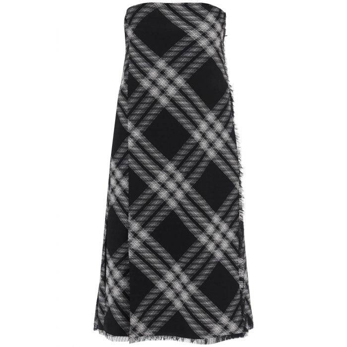 midi dress with check pattern - BURBERRY