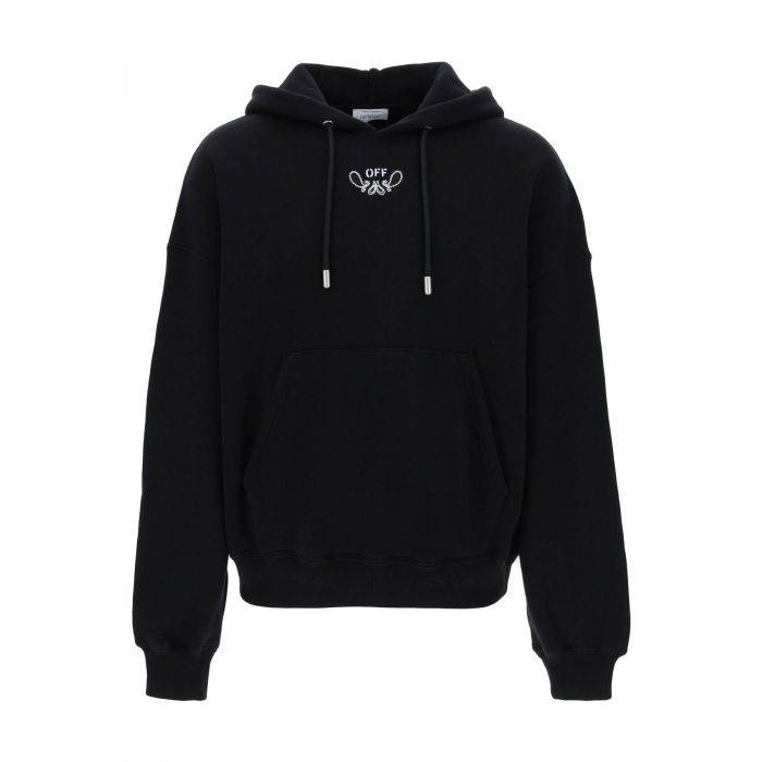 hooded sweatshirt with paisley - OFF-WHITE