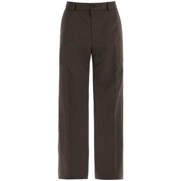 tailored cotton trousers for men - DOLCE & GABBANA