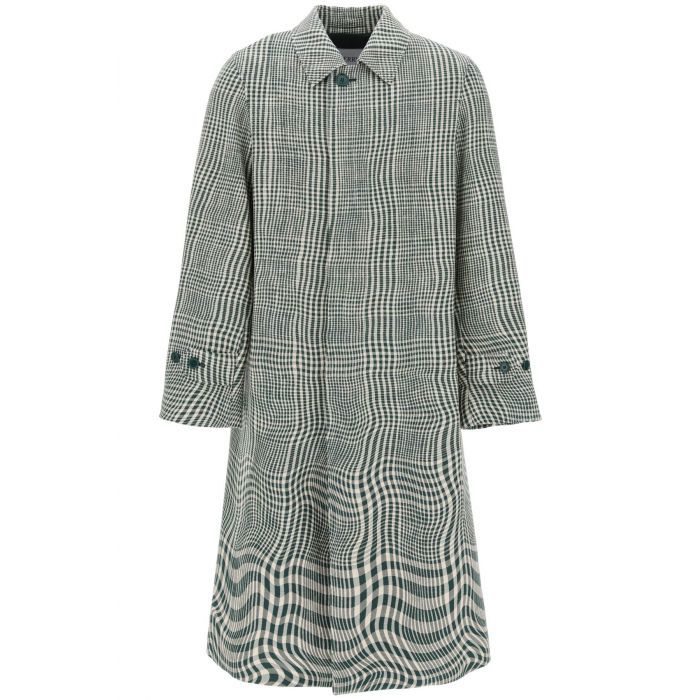 BURBERRY houndstooth car coat with Man Residenza 725