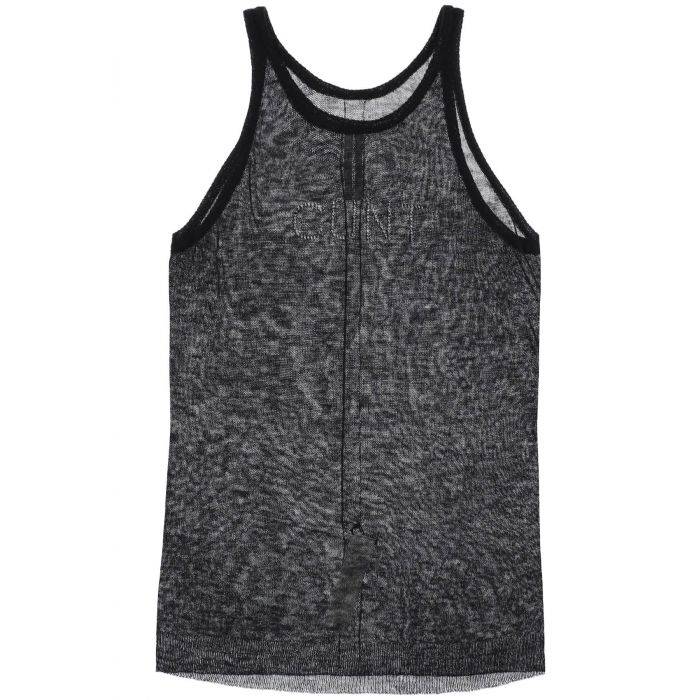 "knitted tank top with perforated - RICK OWENS