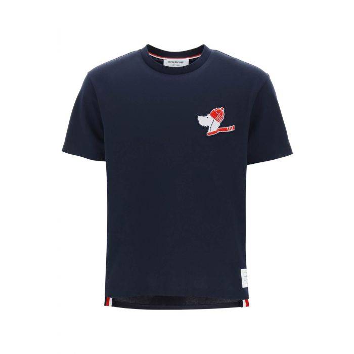 hector patch t-shirt with - THOM BROWNE