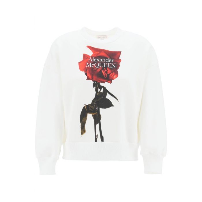 Alexander mcqueen sweatshirt womens sale